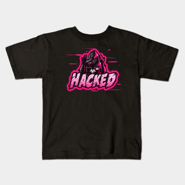 Hacked Kids T-Shirt by Sugarpink Bubblegum Designs